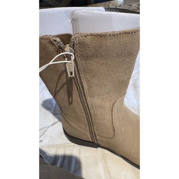 Zara Kids Color Tan Leather  Girl Boots Size 12 - Picture 2 of 5